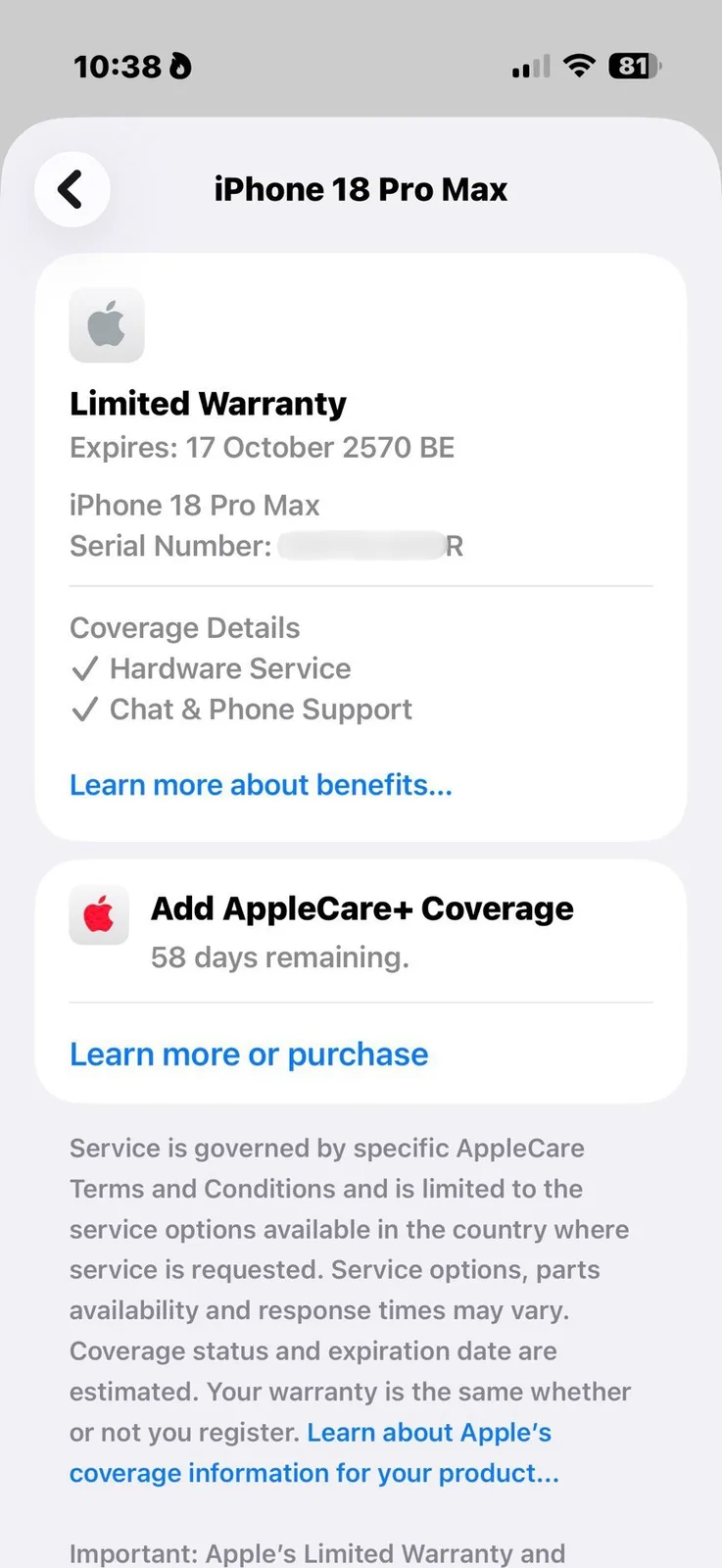 Apple iPhone 18 Pro Max